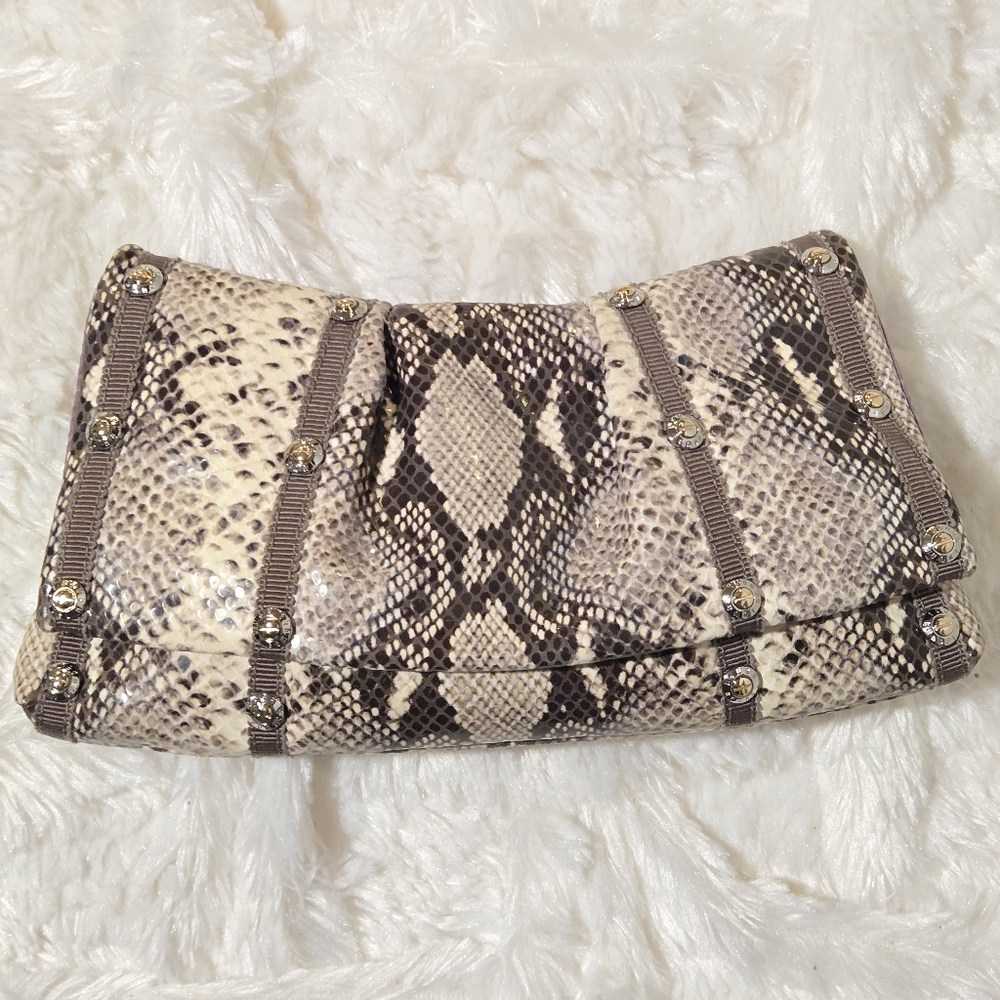 Henri Bandel Snakeskin Clutch Wristlet